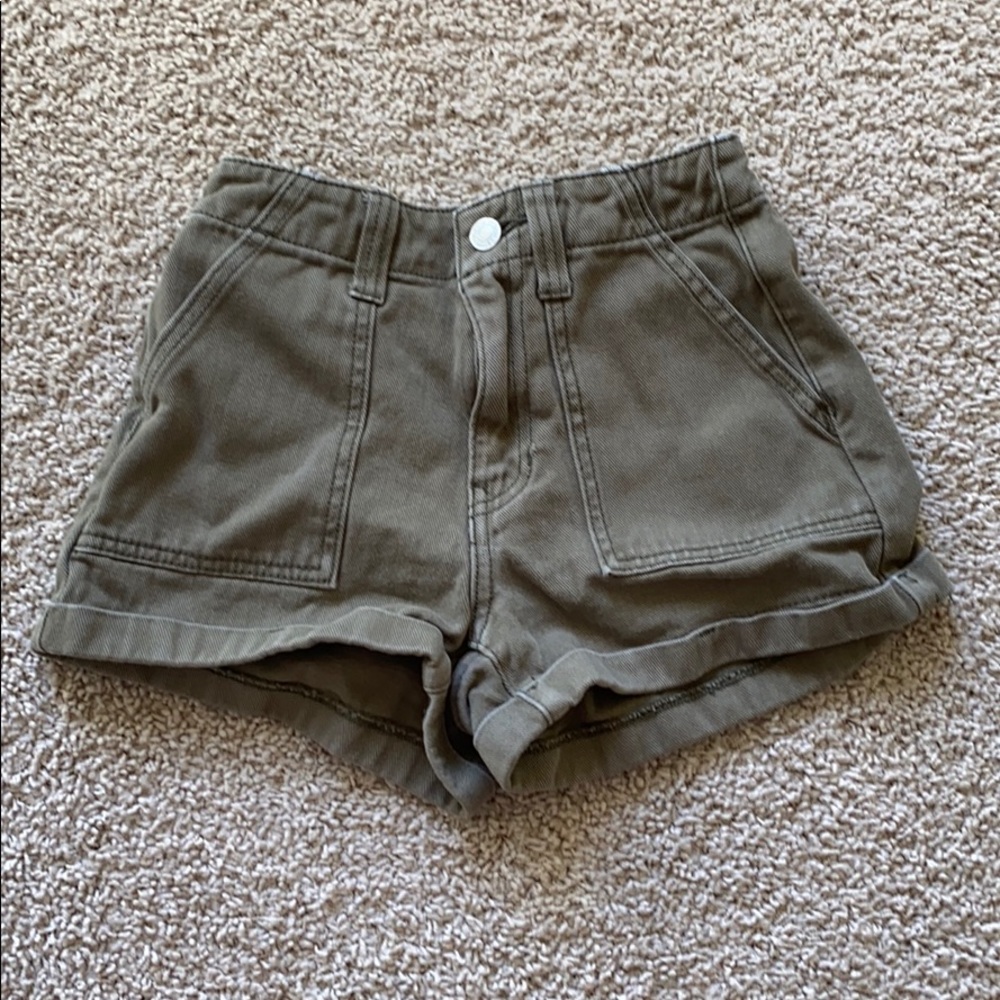 Pacsun green mom shorts